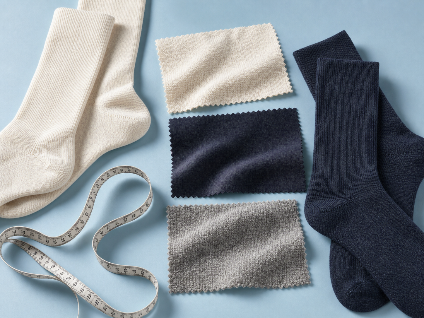 Unbranded fabric and measurement tools